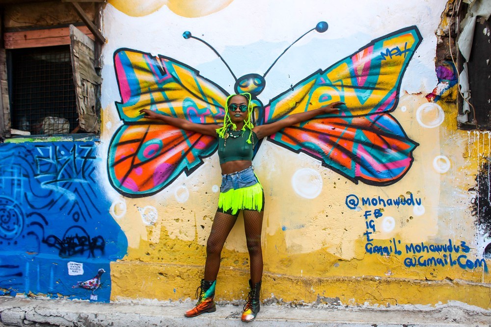 The Chale Wote Street Art Festival butterfly