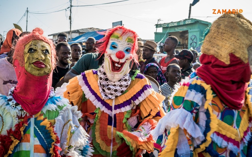 The Chale Wote Street Art Festival clowns